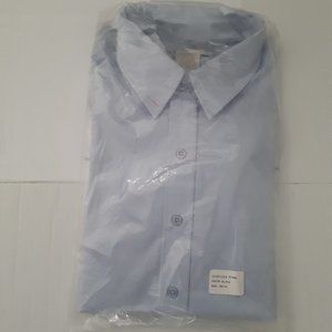 Lindengrey Casual Down Button Shirt  Men's & Women's Light Blue  60 % Cotton NWT